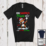 MacnyStore - Personalized On Santa's Naughty List; Lovely Christmas Custom Name Reindeer Owner T-Shirt