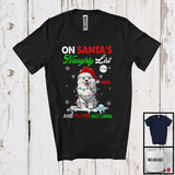 MacnyStore - Personalized On Santa's Naughty List; Lovely Christmas Custom Name Samoyed Owner T-Shirt