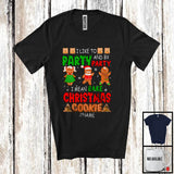 MacnyStore - Personalized Party I Mean Bake Christmas Cookie; Lovely Custom Name Gingerbread; Baker Chef T-Shirt