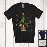 MacnyStore - Personalized Physics Christmas Tree; Fantastic X-mas Lights Custom Name Physics Teacher; Family T-Shirt