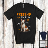 MacnyStore - Personalized Pretend I'm A Bull Terrier; Humorous Halloween Custom Name Dog Owner T-Shirt