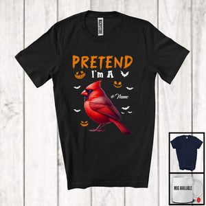 MacnyStore - Personalized Pretend I'm A Cardinal Bird; Creepy Halloween Custom Name Cardinal Bird; Animal T-Shirt