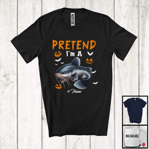 MacnyStore - Personalized Pretend I'm A Catfish; Creepy Halloween Custom Name Catfish; Animal Lover T-Shirt