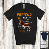 MacnyStore - Personalized Pretend I'm A Donkey; Humorous Halloween Custom Name Farm Animal; Farmer T-Shirt