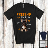 MacnyStore - Personalized Pretend I'm A French Bulldog; Humorous Halloween Custom Name Dog Owner T-Shirt