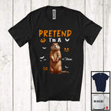 MacnyStore - Personalized Pretend I'm A Gopher; Creepy Halloween Custom Name Gopher; Animal Lover T-Shirt