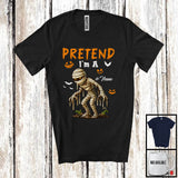 MacnyStore - Personalized Pretend I'm A Mummy; Humorous Halloween Custom Name Mummy; Family Group T-Shirt