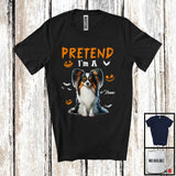 MacnyStore - Personalized Pretend I'm A Papillon; Humorous Halloween Custom Name Dog Owner T-Shirt