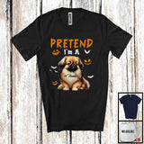 MacnyStore - Personalized Pretend I'm A Pekingese; Humorous Halloween Custom Name Dog Owner T-Shirt