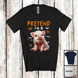 MacnyStore - Personalized Pretend I'm A Pig; Humorous Halloween Custom Name Farm Animal; Farmer T-Shirt