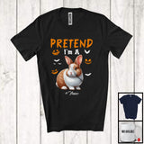 MacnyStore - Personalized Pretend I'm A Rabbit; Creepy Halloween Custom Name Rabbit; Animal Lover T-Shirt