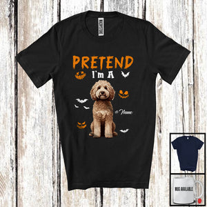 MacnyStore - Personalized Pretend I'm A Sproodle; Humorous Halloween Custom Name Dog Owner T-Shirt