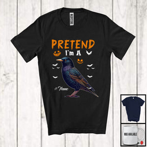 MacnyStore - Personalized Pretend I'm A Starling; Creepy Halloween Custom Name Starling; Animal Lover T-Shirt