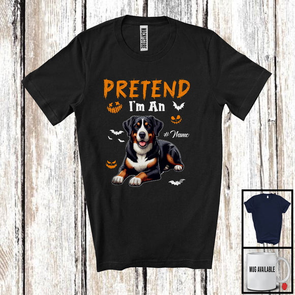 MacnyStore - Personalized Pretend I'm An Appenzeller Sennenhund; Humorous Halloween Custom Name Dog Owner T-Shirt