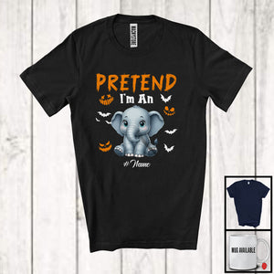 MacnyStore - Personalized Pretend I'm An Elephant; Creepy Halloween Custom Name Elephant; Animal T-Shirt