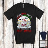 MacnyStore - Personalized Publish His Naughty List; Lovely Christmas Custom Name Cat Santa T-Shirt