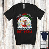 MacnyStore - Personalized Publish His Naughty List; Lovely Christmas Custom Name Corgi Santa T-Shirt