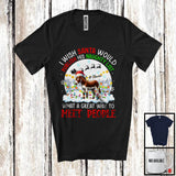 MacnyStore - Personalized Publish His Naughty List; Lovely Christmas Custom Name Donkey Santa T-Shirt