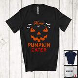 MacnyStore - Personalized Pumpkin Eater; Scary Halloween Custom Name Carved Pumpkin Face; Family T-Shirt