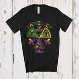 MacnyStore - Personalized Radiology; Joyful Mardi Gras Mask Beads; Custom Name X-Ray Tech Radiologist T-Shirt