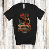 MacnyStore - Personalized Retro HBCU Colleges Are Black History; Joyful African Month Custom Name Afro T-Shirt