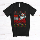 MacnyStore - Personalized Rizz The Season; Amazing Christmas Sweater Santa Naughty; Custom Name Family T-Shirt