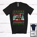 MacnyStore - Personalized Rollin' With My Gnomies; Fantastic Christmas Sweater Custom Name Gnome Monster Truck T-Shirt