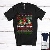 MacnyStore - Personalized Rollin' With My Gnomies; Fantastic Christmas Sweater Custom Name Three Gnomes T-Shirt