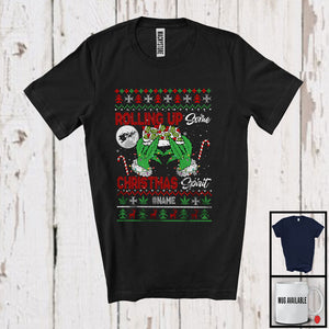 MacnyStore - Personalized Rolling Up Some Christmas Spirit; Lovely X-mas Sweater Custom Name Smoker T-Shirt