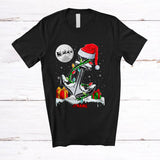 MacnyStore - Personalized Santa Anchor Snowing; Joyful Christmas Cruise Boating; Custom Name Captain T-Shirt