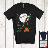 MacnyStore - Personalized Santa Bassoon; Amazing Christmas Lights Custom Name Musical Instruments Player T-Shirt