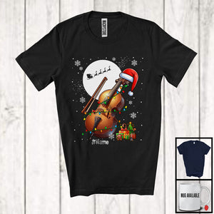 MacnyStore - Personalized Santa Cello; Amazing Christmas Lights Custom Name Musical Instruments Player T-Shirt