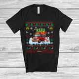 MacnyStore - Personalized Santa Christmas Tree On School Bus; Joyful Sweater Snowman; Custom Name Driver T-Shirt