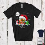 MacnyStore - Personalized Santa Donut With Christmas Lights; Merry X-mas Custom Name Donut; Family T-Shirt