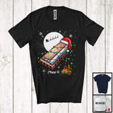 MacnyStore - Personalized Santa Harmonica; Amazing Christmas Lights Custom Name Musical Instruments Player T-Shirt