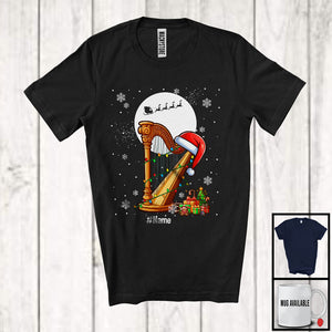 MacnyStore - Personalized Santa Harp; Amazing Christmas Lights Custom Name Musical Instruments Player T-Shirt