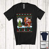 MacnyStore - Personalized Santa Riding Custom Name Cockapoo Puppy; Lovely Christmas Sweater Moon Tree T-Shirt