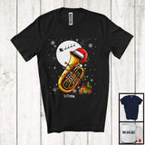 MacnyStore - Personalized Santa Tuba; Amazing Christmas Lights Custom Name Musical Instruments Player T-Shirt