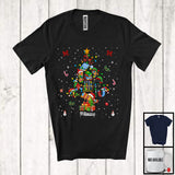 MacnyStore - Personalized Science Christmas Tree; Fantastic X-mas Lights Custom Name Science Teacher; Family T-Shirt