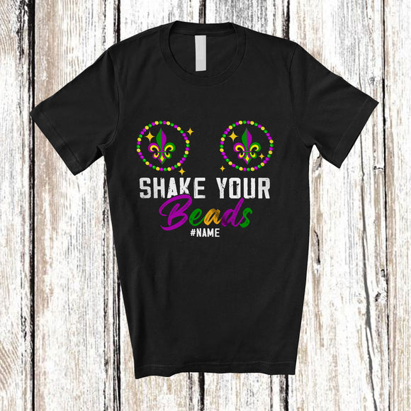 MacnyStore - Personalized Shake Your Beads; Amazing Mardi Gras Women Bra; Custom Name Parades T-Shirt