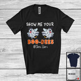 MacnyStore - Personalized Show Me Your Boo Bees; Lovely Halloween Boo Ghost Boobs; Women Custom Name T-Shirt