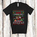 MacnyStore - Personalized Sloth Running Team; Lovely Christmas Sweater Santa Sloth Custom Name Runner T-Shirt