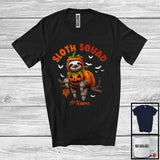 MacnyStore - Personalized Sloth Squad; Lovely Halloween Custom Name Sloth Pumpkin Cosplay; Animal T-Shirt