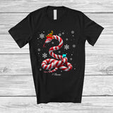 MacnyStore - Personalized Snake Candy Canes Cosplay; Lovely Christmas Custom Name Elf Snake; Sea Animal T-Shirt