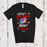 MacnyStore - Personalized Sorry Gentlemen Aunt Is My Valentine; Joyful Custom Name Unicorn Girls Family T-Shirt