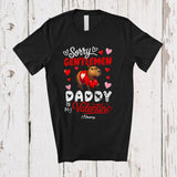 MacnyStore - Personalized Sorry Gentlemen Daddy Is My Valentine; Joyful Custom Name Capybara Girls Family T-Shirt