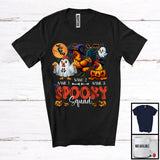 MacnyStore - Personalized Spooky Squad, Lovely Halloween Three Witch Ghost Chicken, Farm Farmer Pumpkin T-Shirt