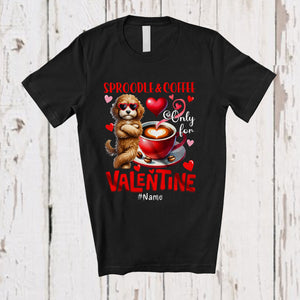 MacnyStore - Personalized Sproodle And Coffee Only For Valentine; Lovely Custom Name Single; Animal T-Shirt