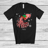 MacnyStore - Personalized Squid Candy Canes Cosplay; Lovely Christmas Custom Name Elf Squid; Sea Animal T-Shirt