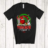 MacnyStore - Personalized Teacher Squad; Fantastic Christmas Custom Name Teacher; Plaid Rainbow Snowman T-Shirt